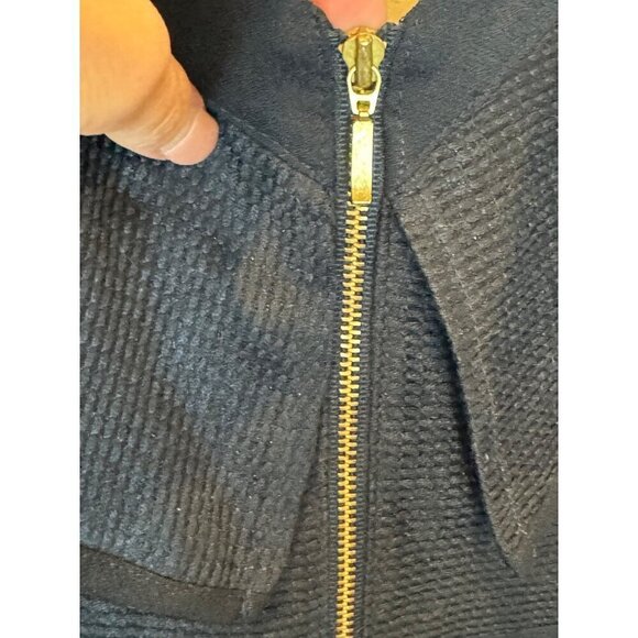 Keepsake Romper Women Medium Navy Blue Bell Sleeve Flashing Lights Playsuit‎ NWT - Picture 7 of 12